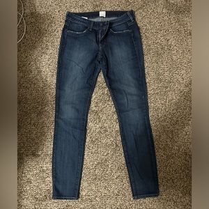 Dark wash. Low rise jeans. Rich and Skinny. Size 27. Used.